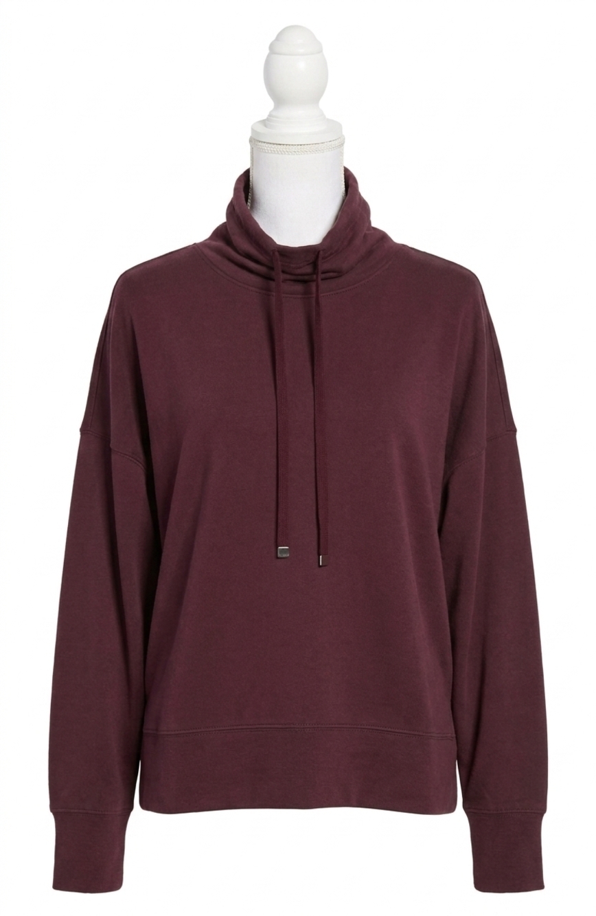 NEW SUNDAYS juna long sleeve top in berry